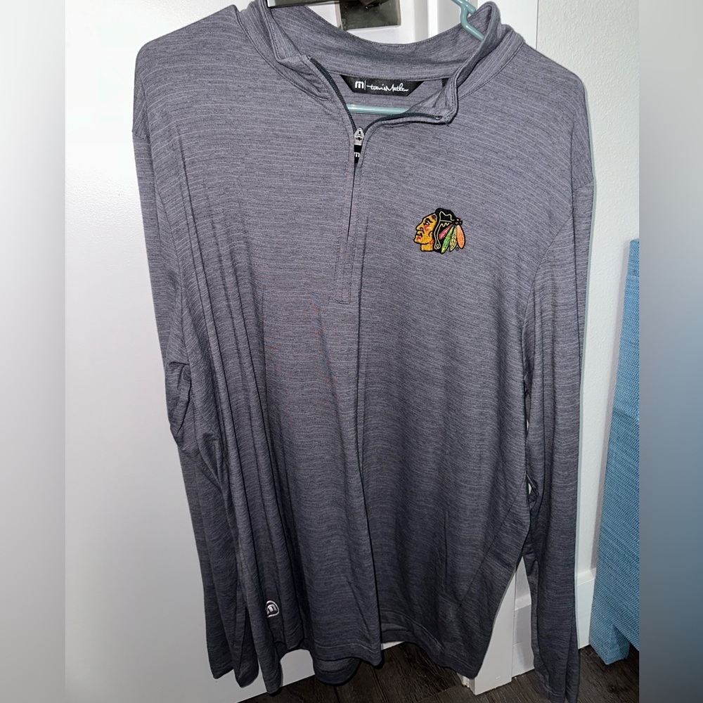 Travis Mathew Chicago Blackhawks Gray Performance Jacket (XL)